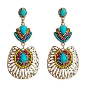 Bohemian New Vintage Turquoise Earrings