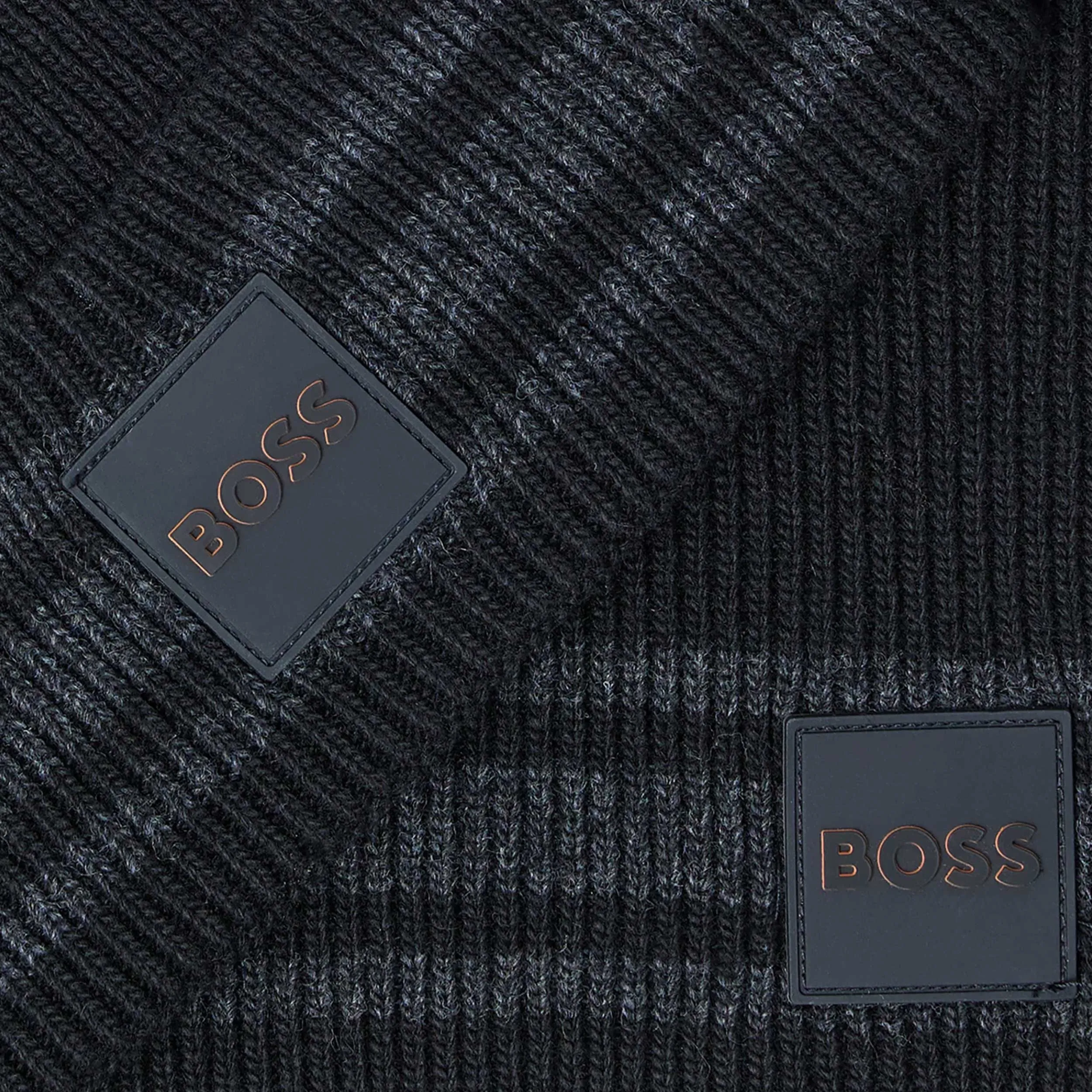 BOSS Adamo Set Hat & Scarf Set in Black