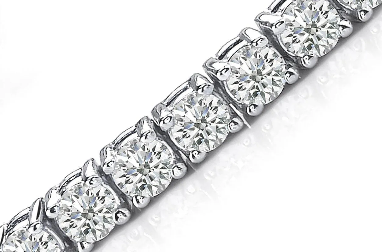 Bracelet 18kt White Gold Tennis with 68 Diamonds