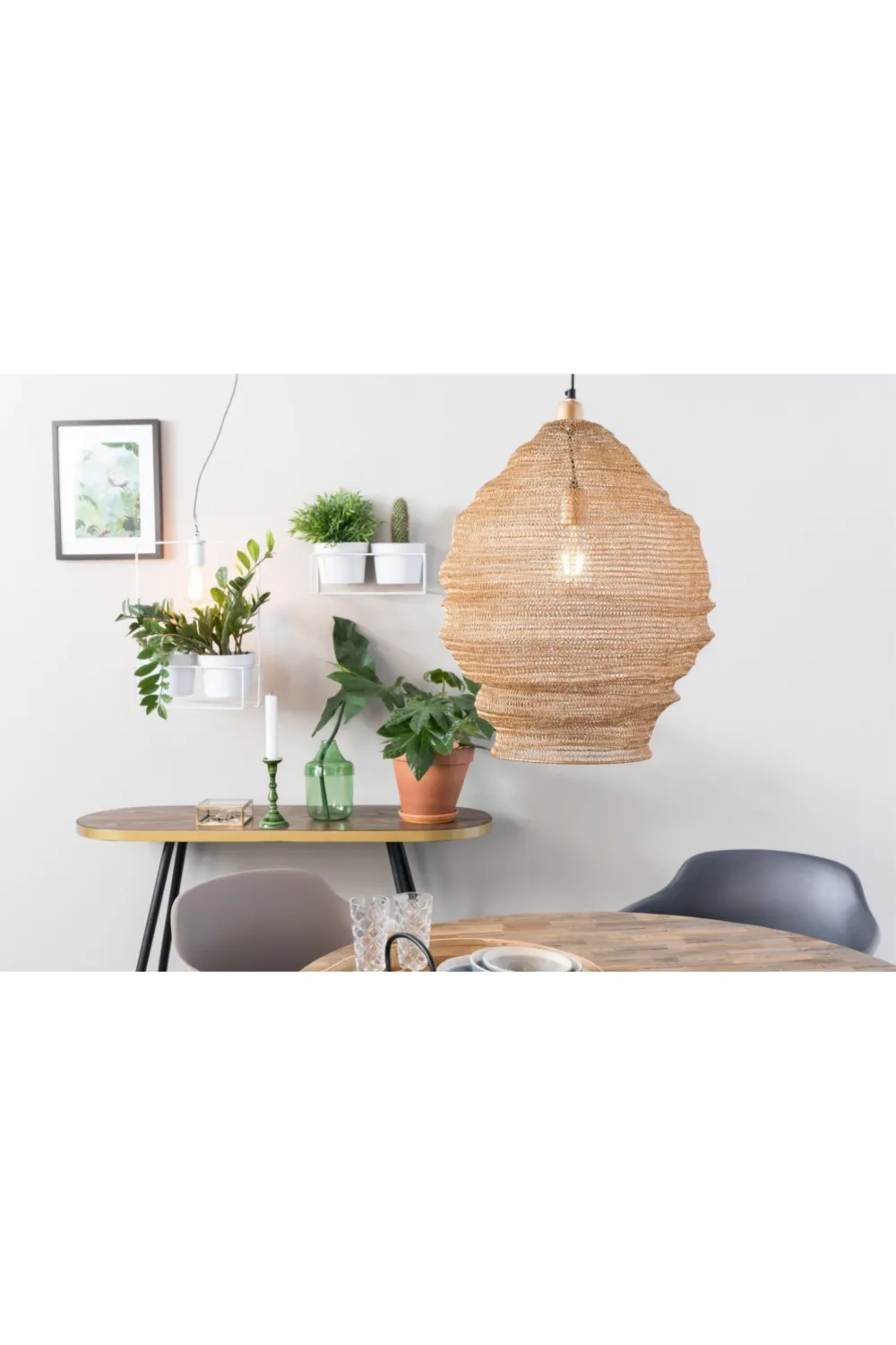 Brass Iron Mesh Pendant Lamp L | DF Lena