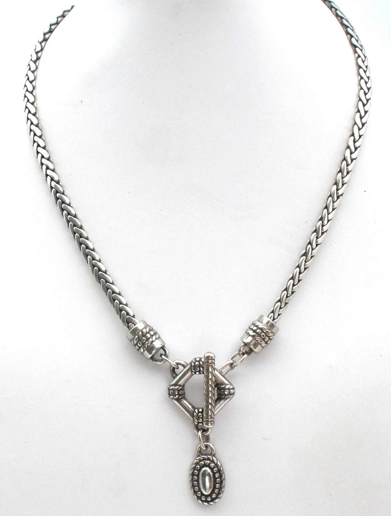 Brighton Toggle Silver Necklace 18"