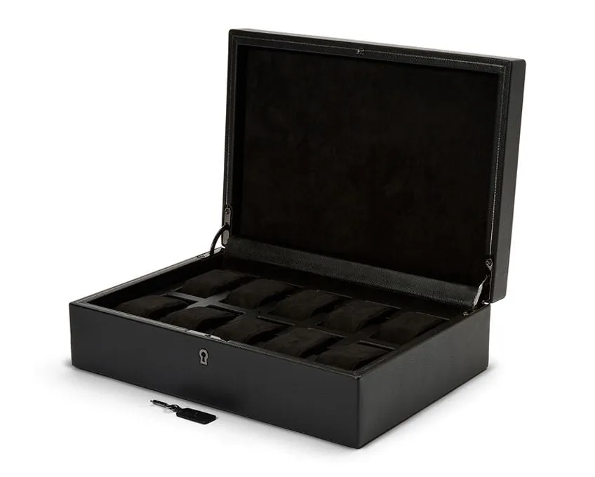 British Racing 10 Piece Watch Box (Black)