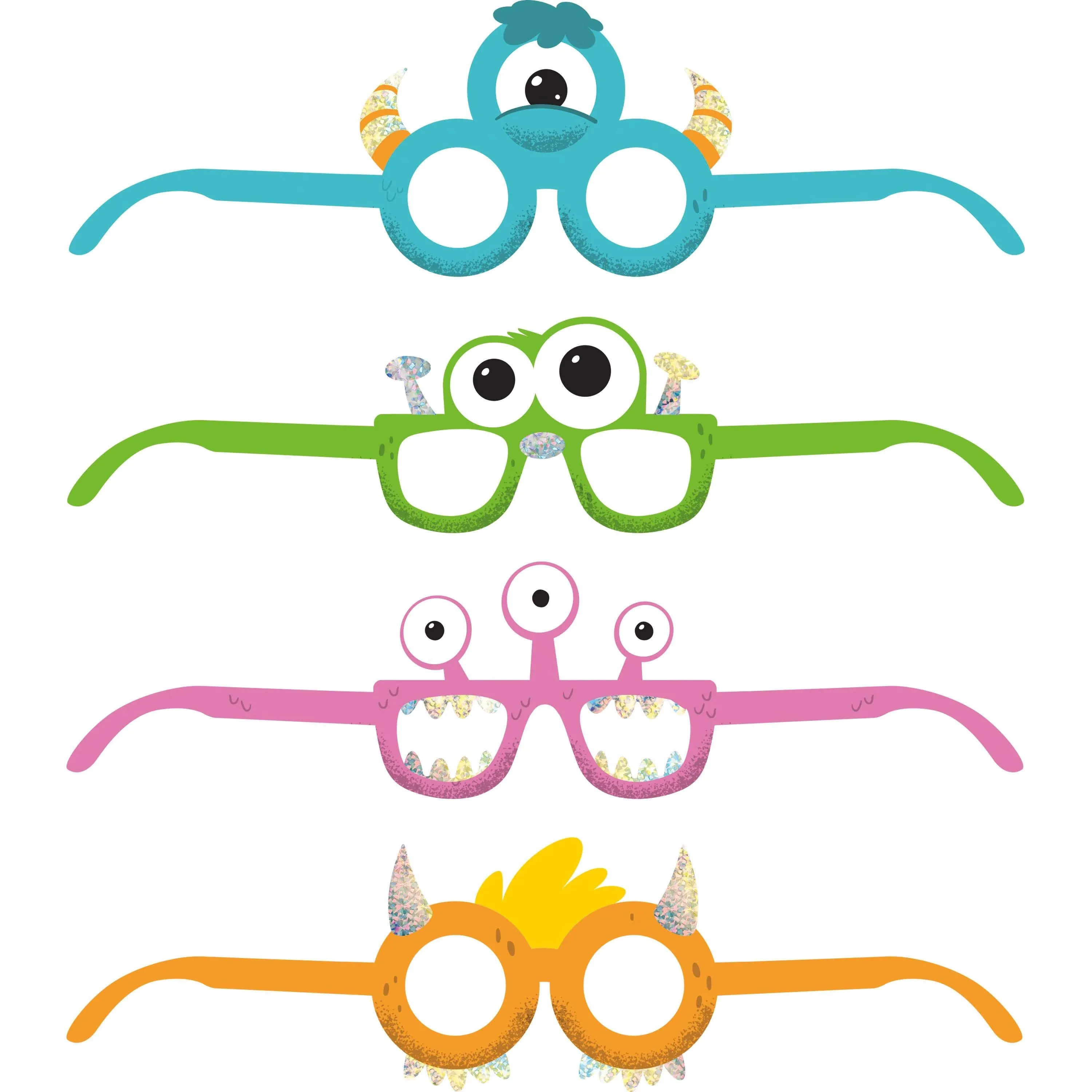 Bulk Monsters Paper Glasses (24 per Case)