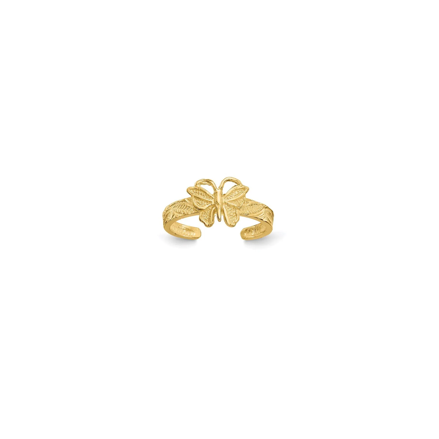 Butterfly Toe Ring (14K)