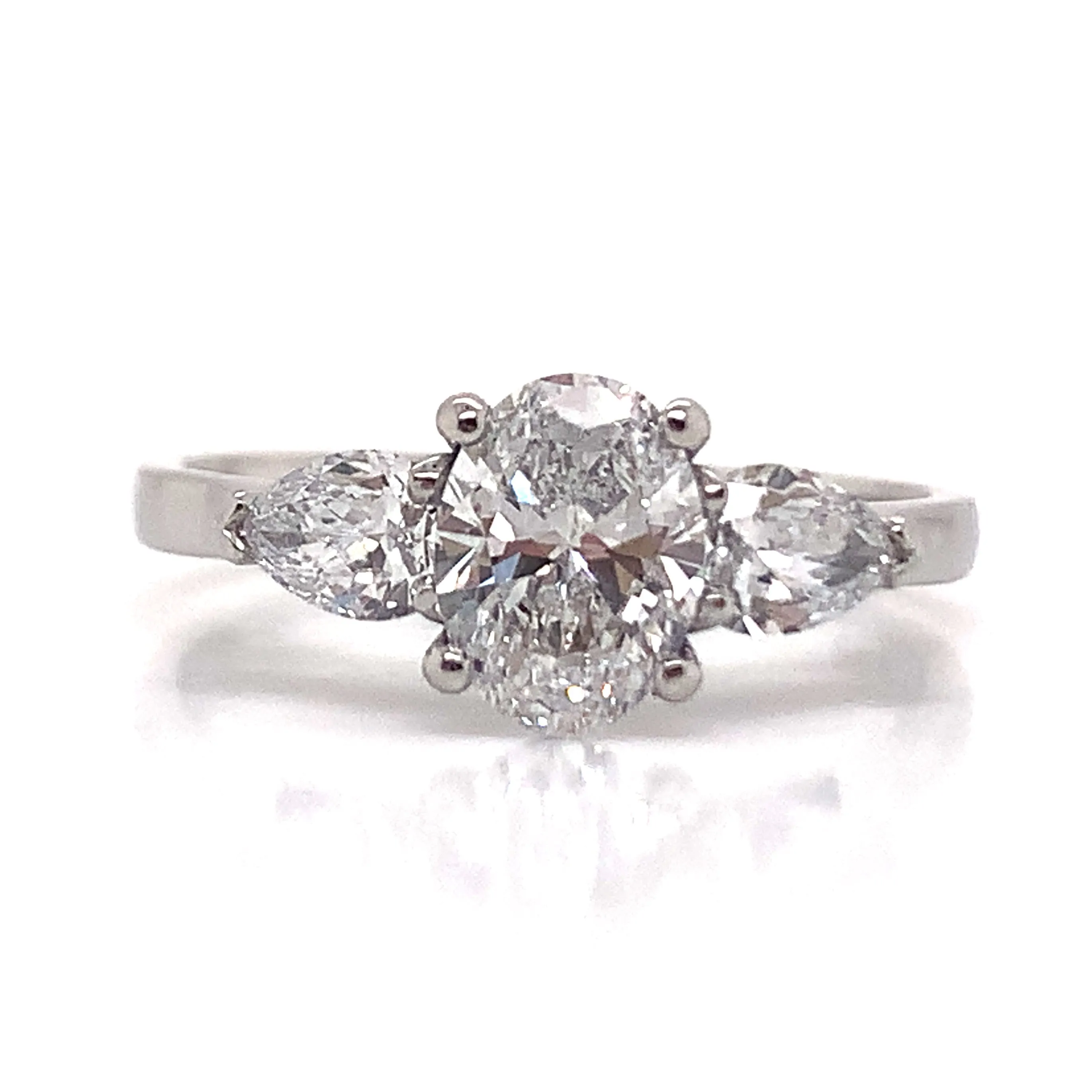 Carmen - Platinum 1.22ct Laboratory Grown Three Stone Diamond Engagement Ring