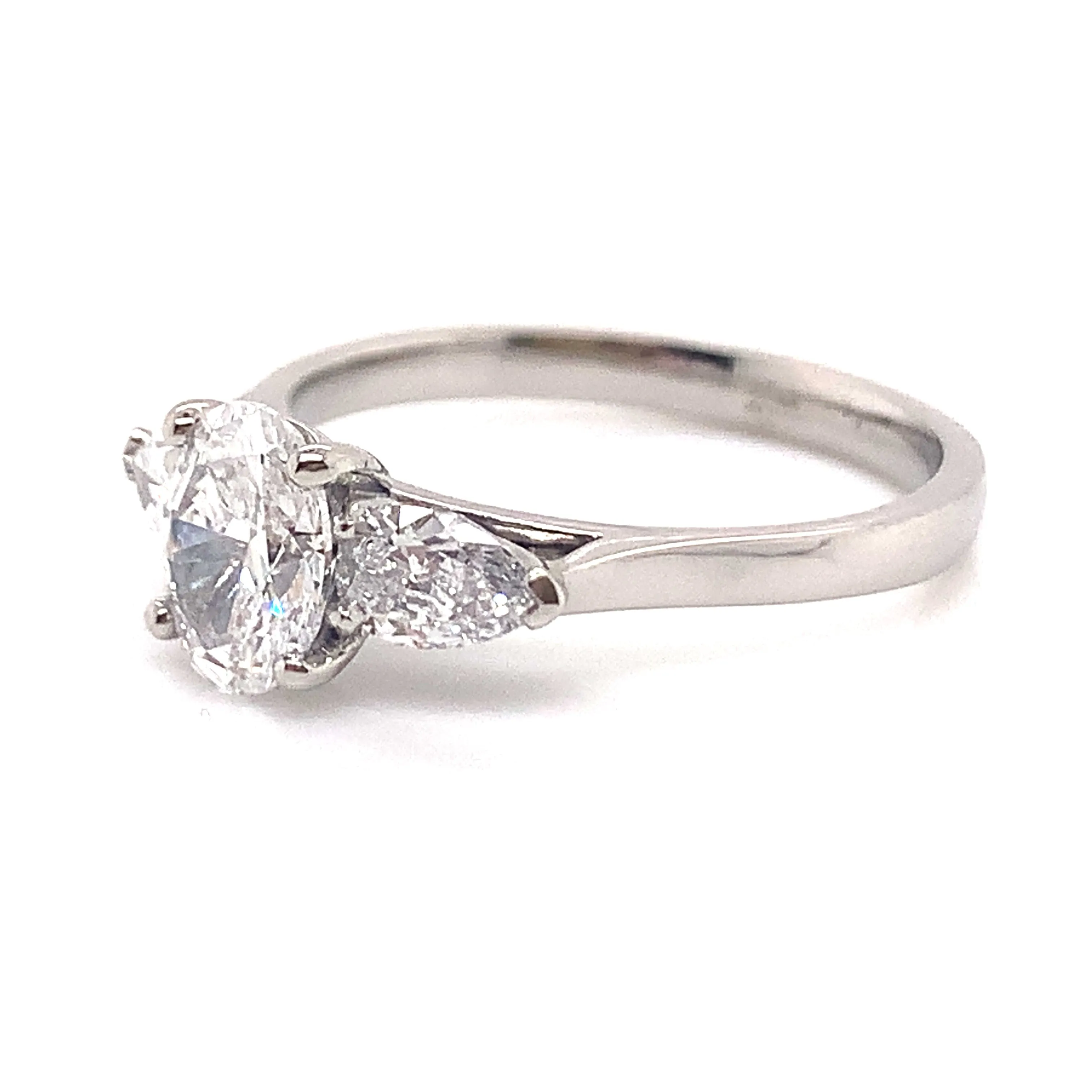 Carmen - Platinum 1.22ct Laboratory Grown Three Stone Diamond Engagement Ring