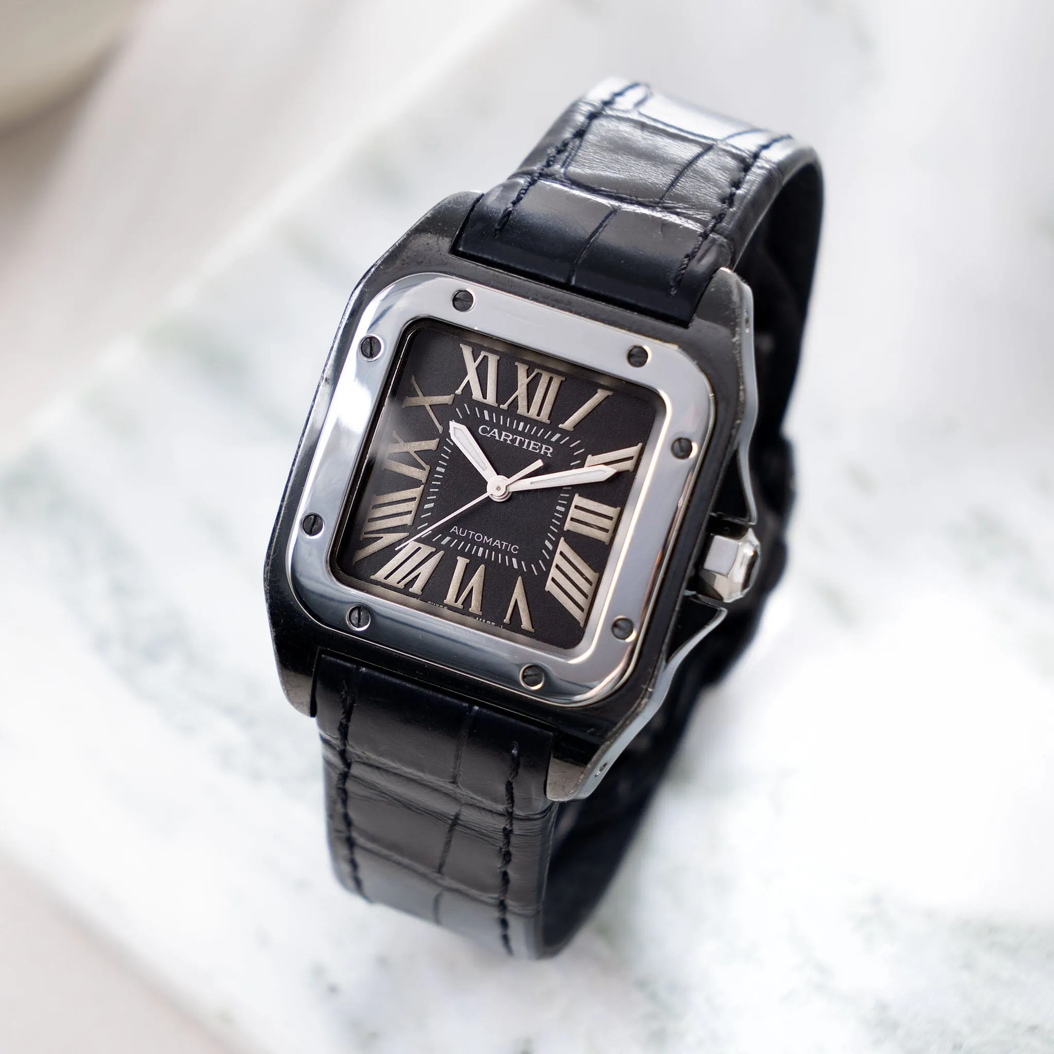 Cartier Santos 100 ADLC Coated Ref 2878