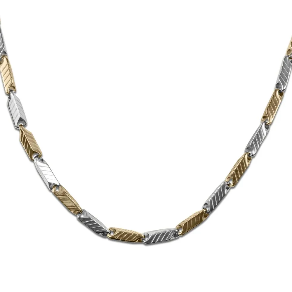 Chevron Steel Necklace