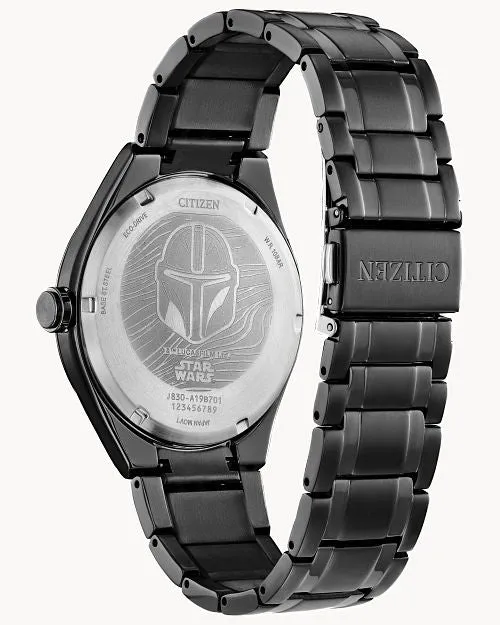 Citizen Mandalorian Black Dial Stainless Steel Bracelet Watch AW2045-57W