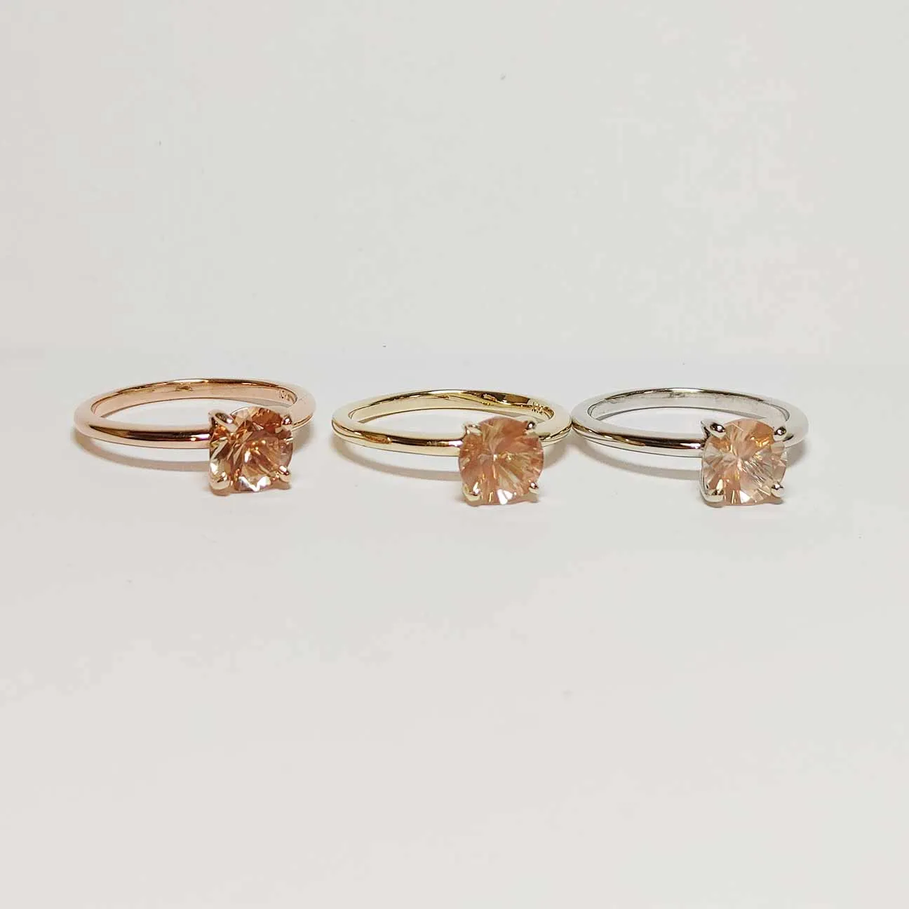 Classic Sunstone Engagement Ring