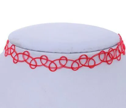 Collares Vintage Stretch Tattoo Punk Retro Gothic Elastic Choker Necklace