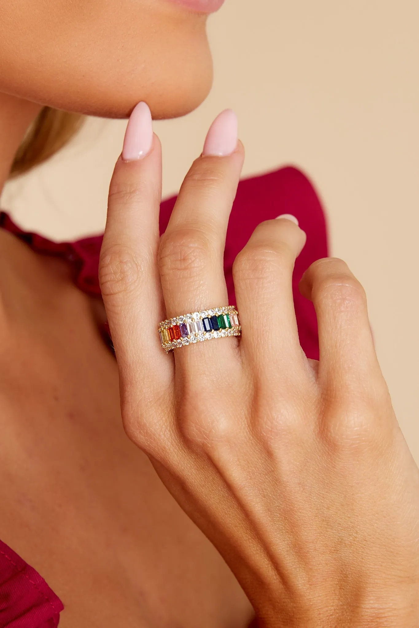 Color Wheel Gold Ring