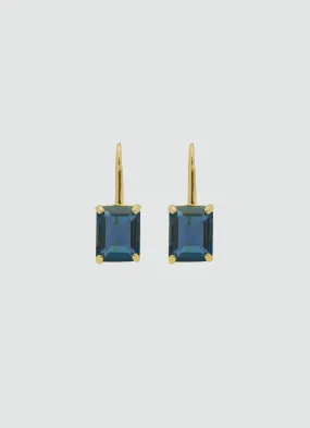 COVET HANDMADE - CLAUDIA CLASSIC PETITE LONDON BLUE TOPAZ GOLD