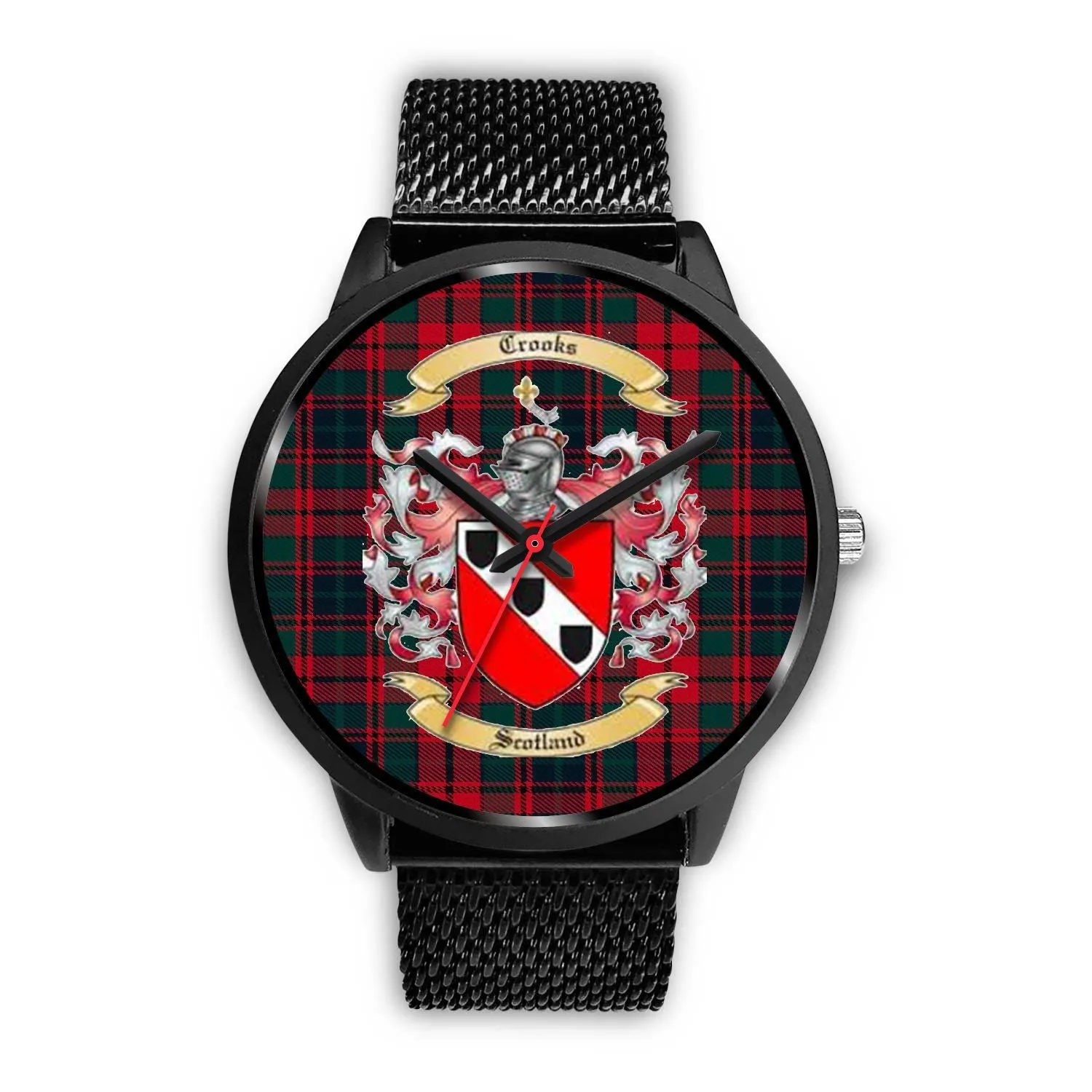 Crook Modern Clan Badge Tartan Black Watch