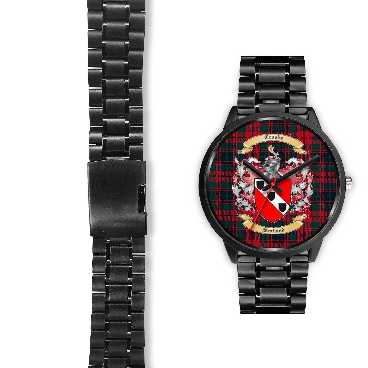 Crook Modern Clan Badge Tartan Black Watch