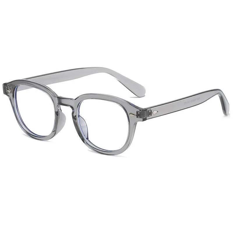 Cubojue Unisex Full Rim Square Oversized Tr 90 Titanium Reading Glasses 6021