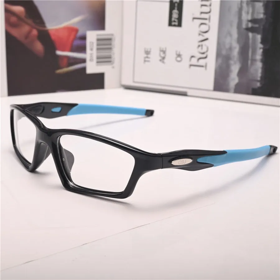 Cubojue Unisex Full Rim Square Tr 90 Titanium Sport Frame Reading Glasses