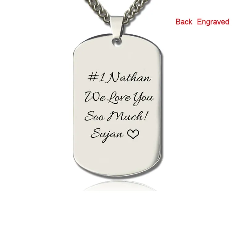 Custom Made-Titanium Steel Photo Medallion Pendant Necklace-Personalized Jewelry-Wedding Gift