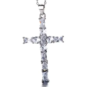 D1094 Cross CZ Pendant