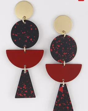 Dangle Geometric Earrings