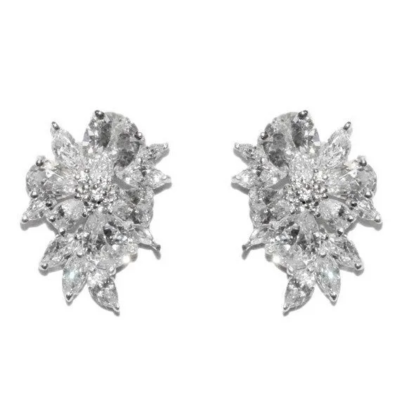 Darcia Cluster Statement Stud Earrings | 8ct