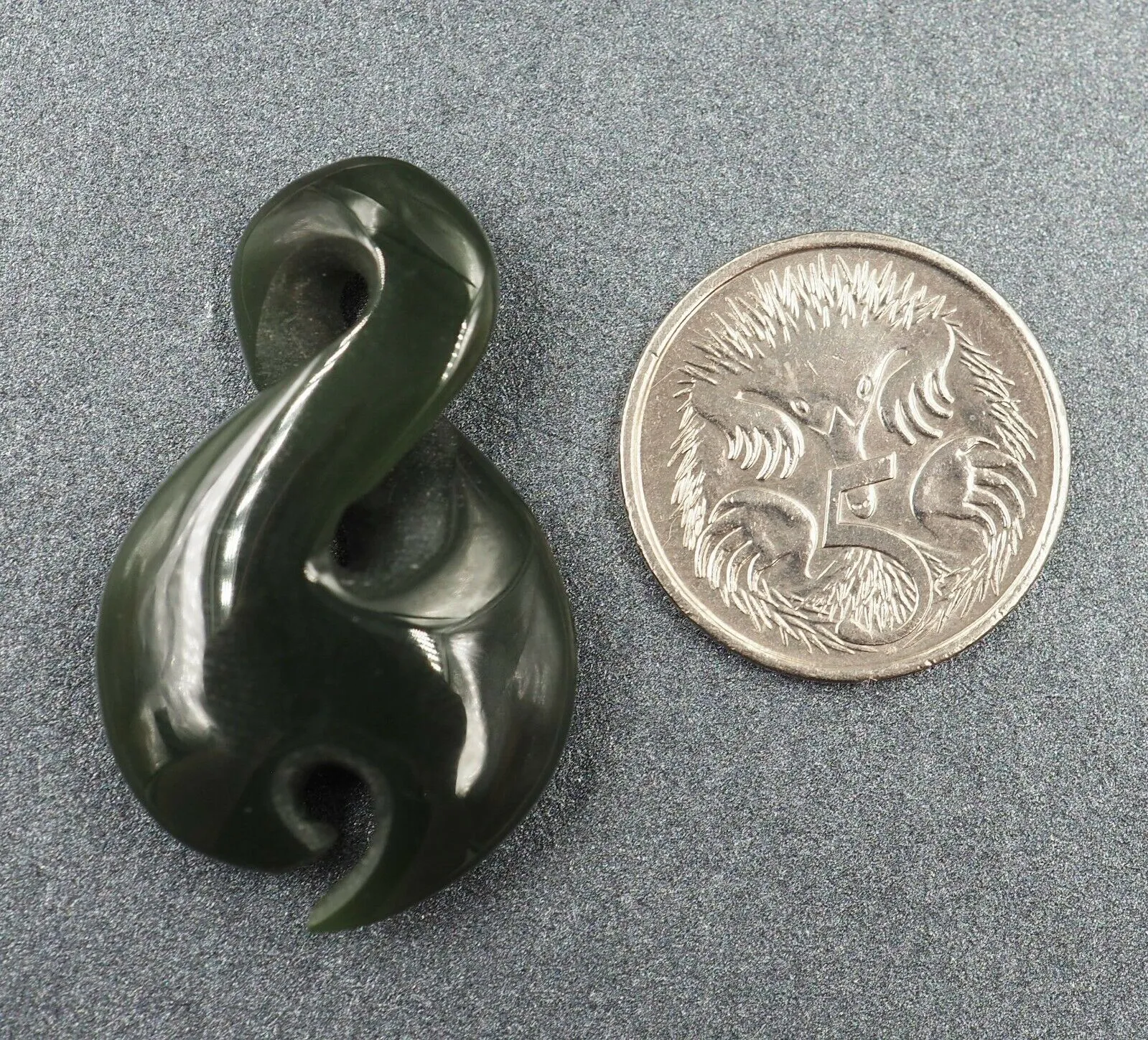 Dark Green Jade Pendant