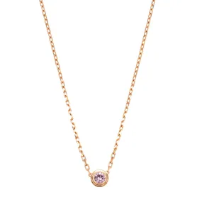 Deja Vu 18ct Rose Gold .24ct Pink Sapphire Cartier Pendant