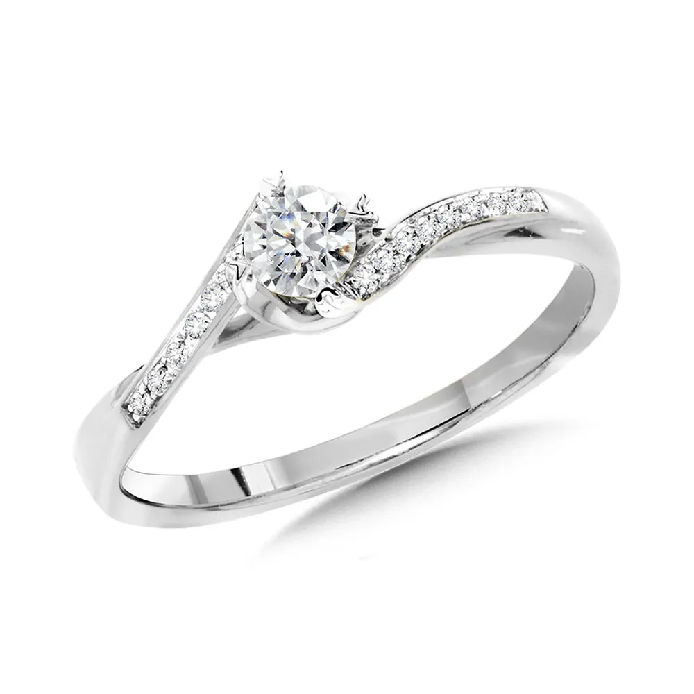 DIAMOND BYPASS ENGAGEMENT RING