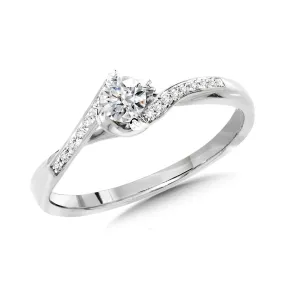 DIAMOND BYPASS ENGAGEMENT RING