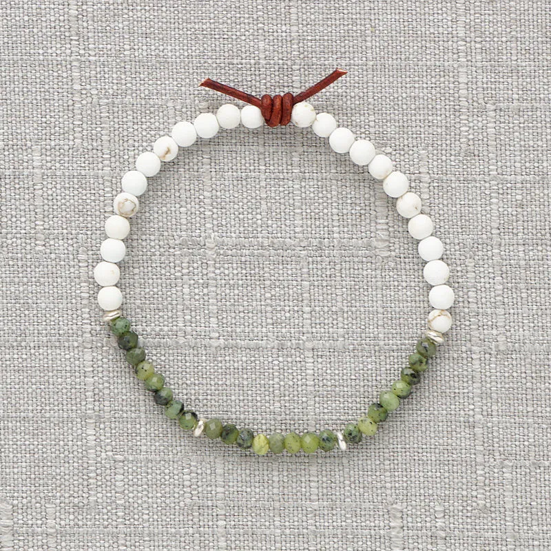 Dream Big Bracelet - Green Jade | Tiny Stacker