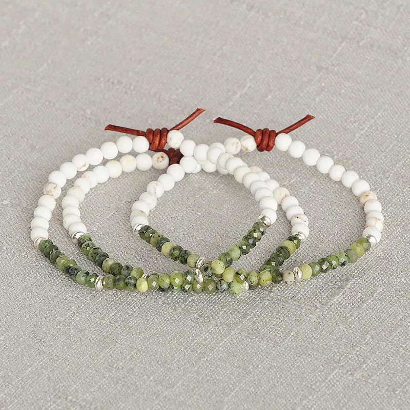 Dream Big Bracelet - Green Jade | Tiny Stacker