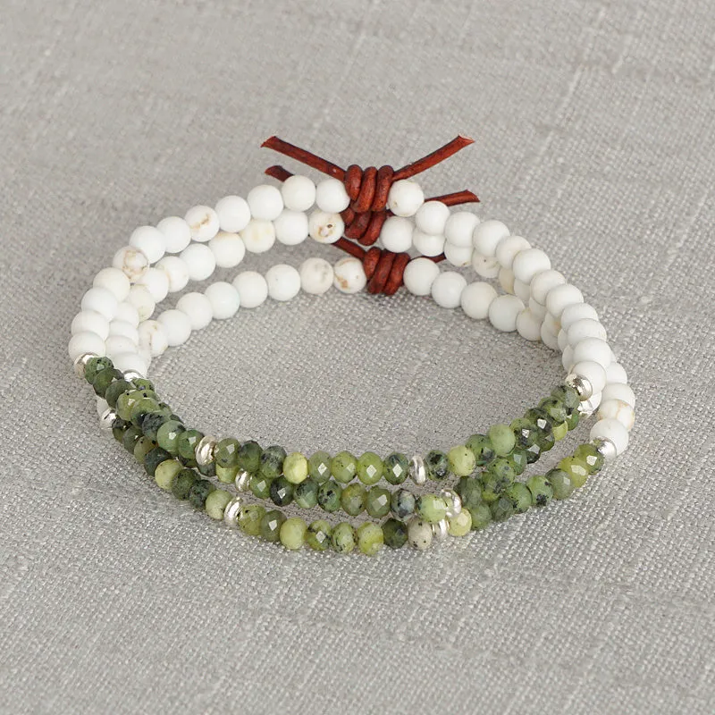 Dream Big Bracelet - Green Jade | Tiny Stacker