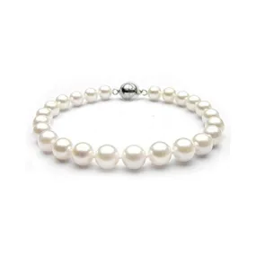 Elegant Women's 8-9mm White Freshwater Pearl Bracelet