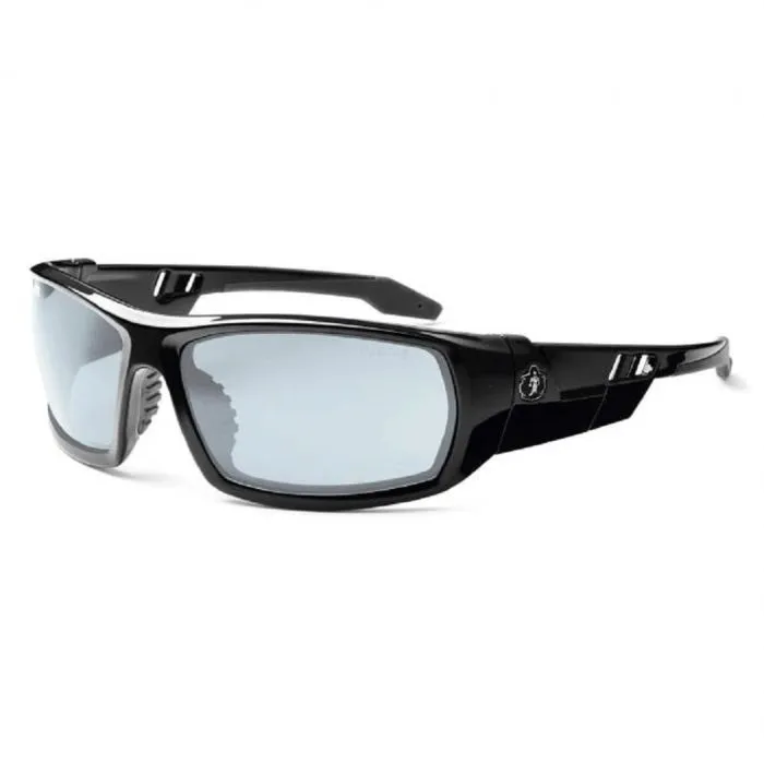 Ergodyne Skullerz Odin Safety Glasses, Black Frame, In/Outdoor Lens, 1 Each