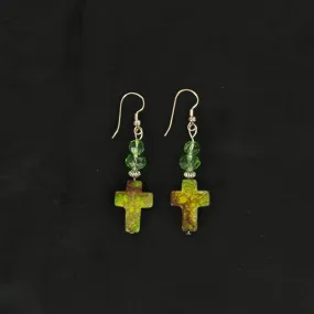 FASHION DANGLE EARRINGS GREEN