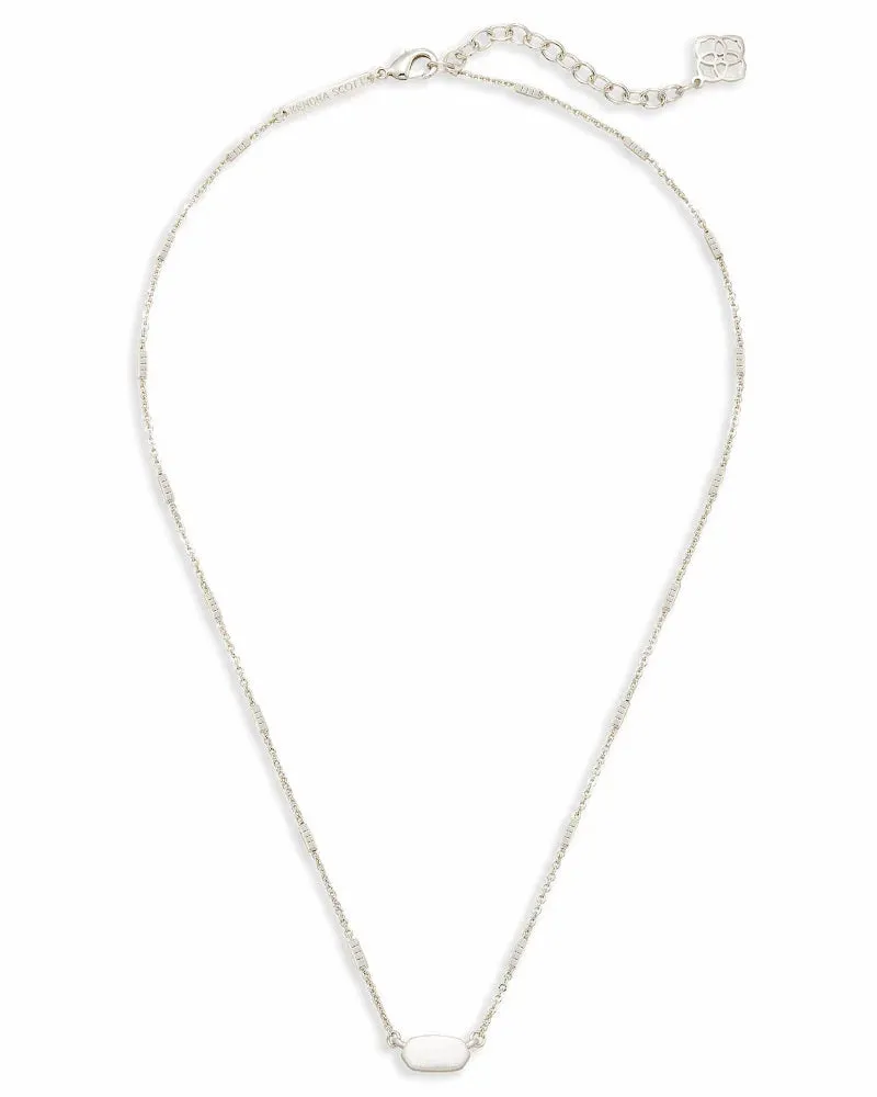 Fern Pendant Necklace in Bright Silver by Kendra Scott