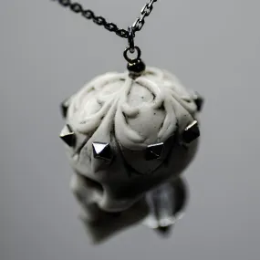 Fern skull pendant - final sale