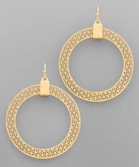 Filigree Circle Hoops *Gold or Silver*