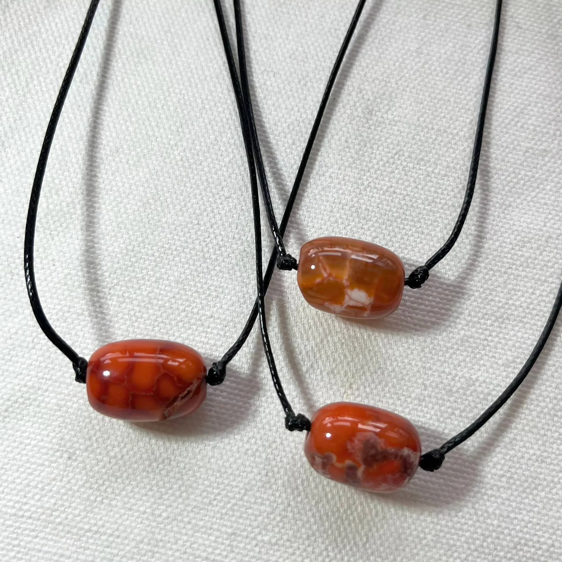 Fortune Pendant - Red Agate