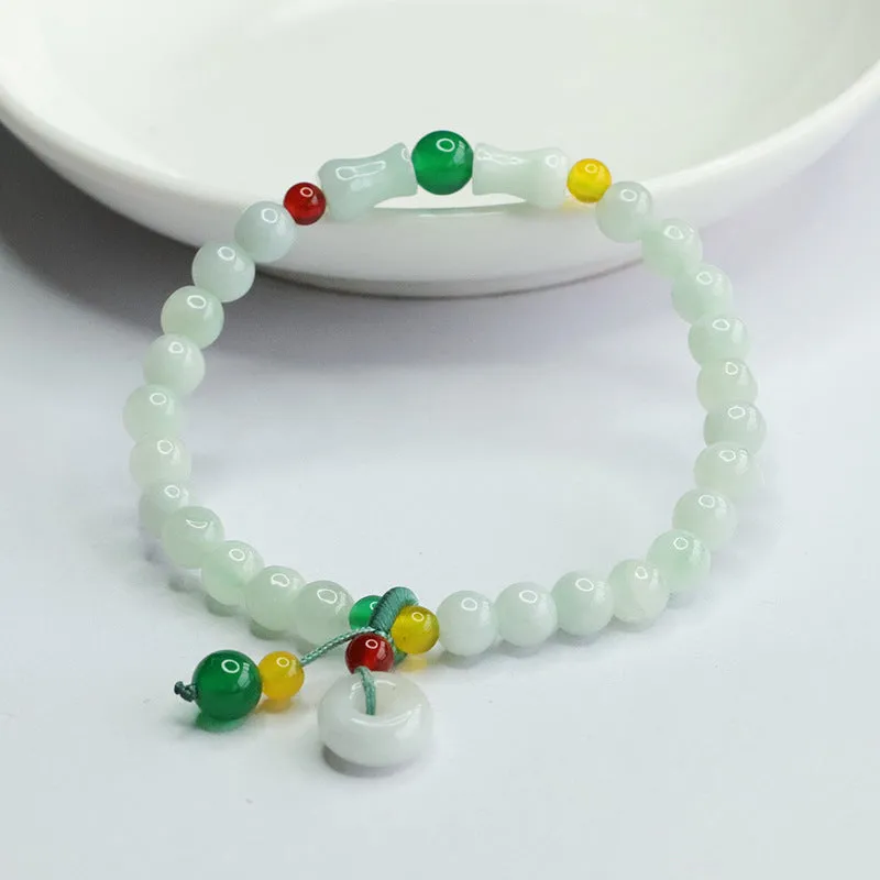 Fortune's Favor Sterling Silver Jade Bracelets