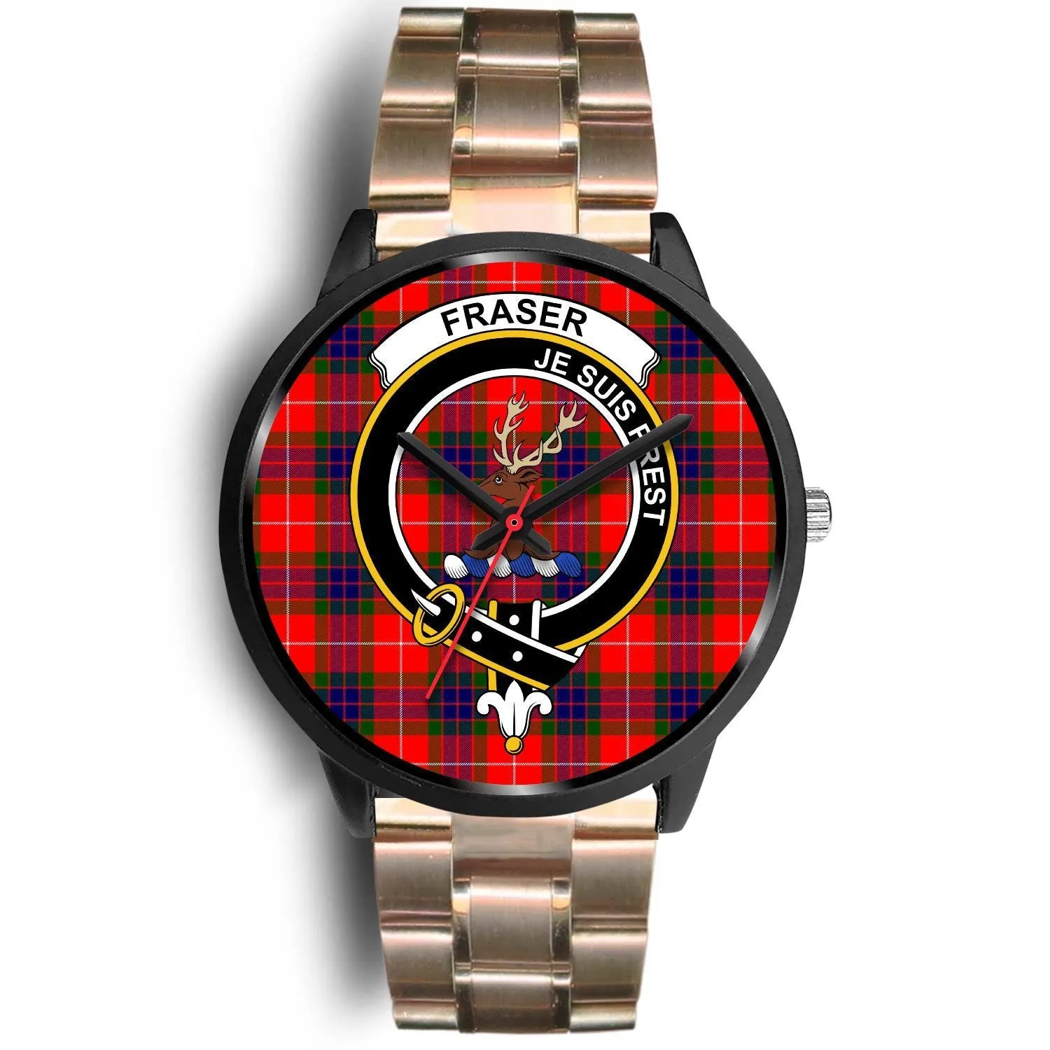 Fraser Modern Clan Badge Tartan Black Watch