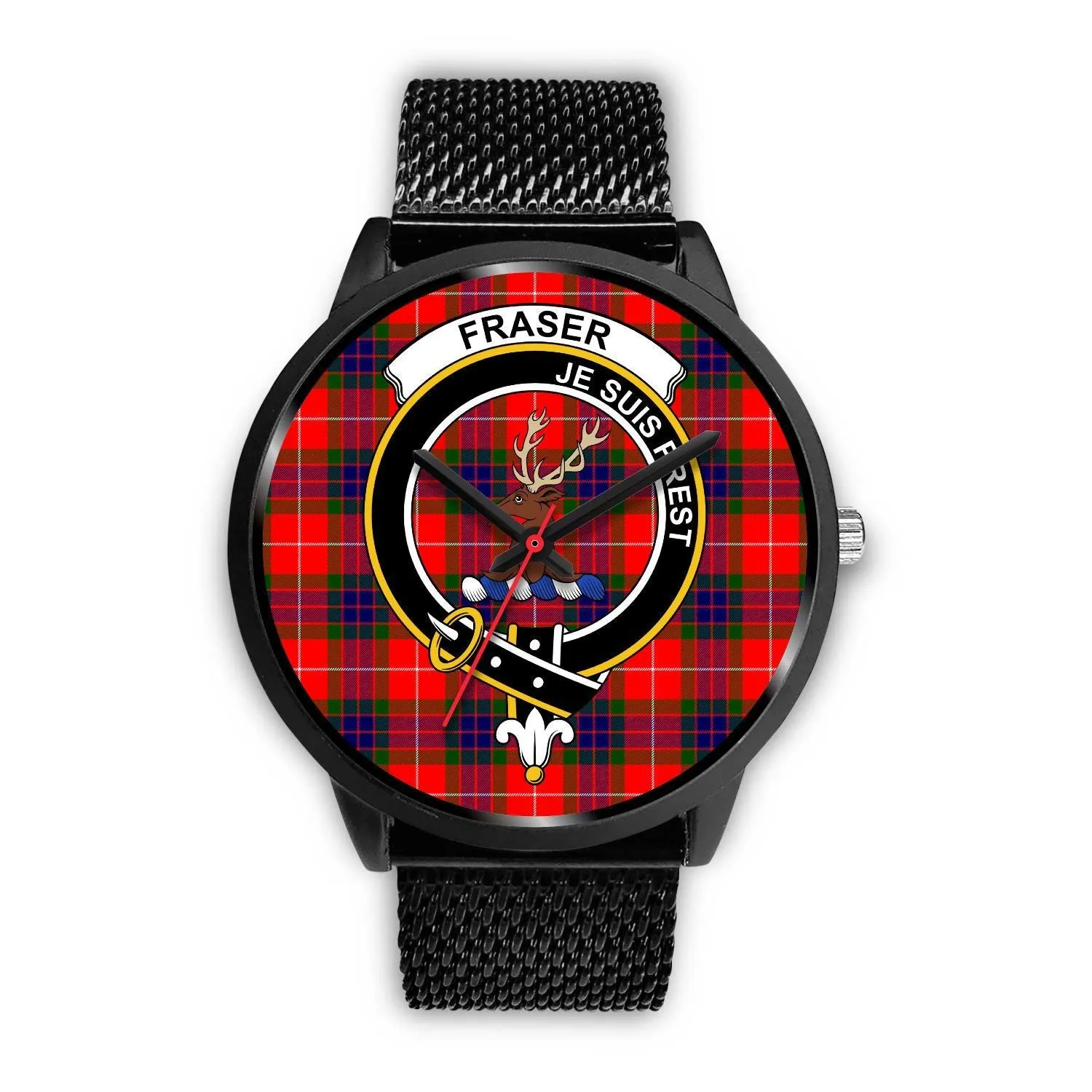 Fraser Modern Clan Badge Tartan Black Watch