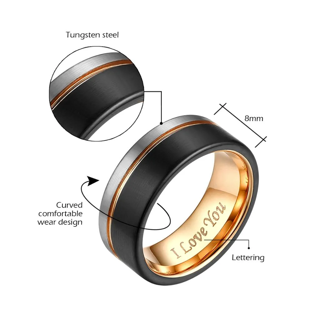 Funki Buys | Rings | Engagement Wedding Rings | Tungsten Carbide