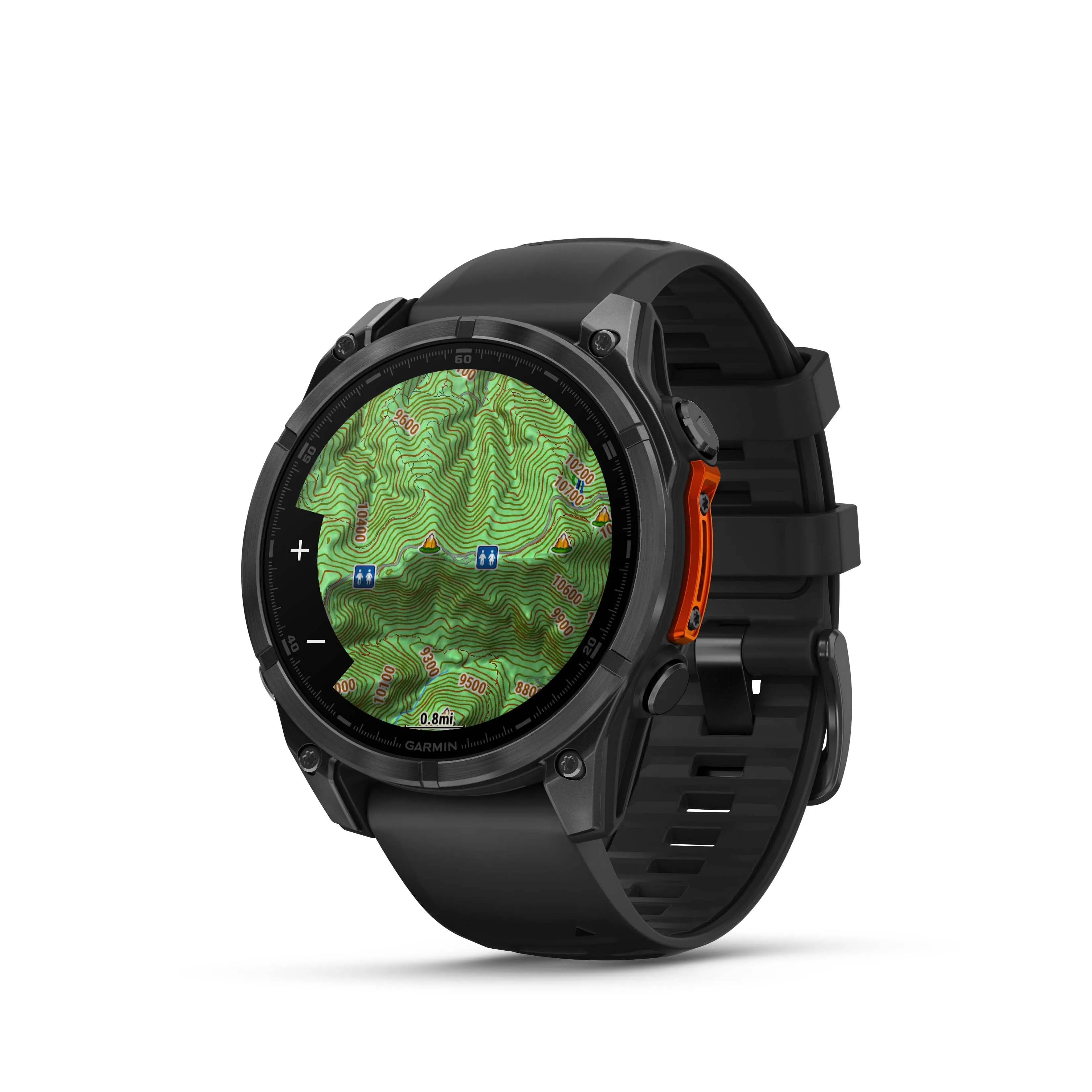 Garmin Fenix 8 47 mm, AMOLED Slate Gray with Black Silicone Band Multisport GPS Smartwatch (010-02904-00)