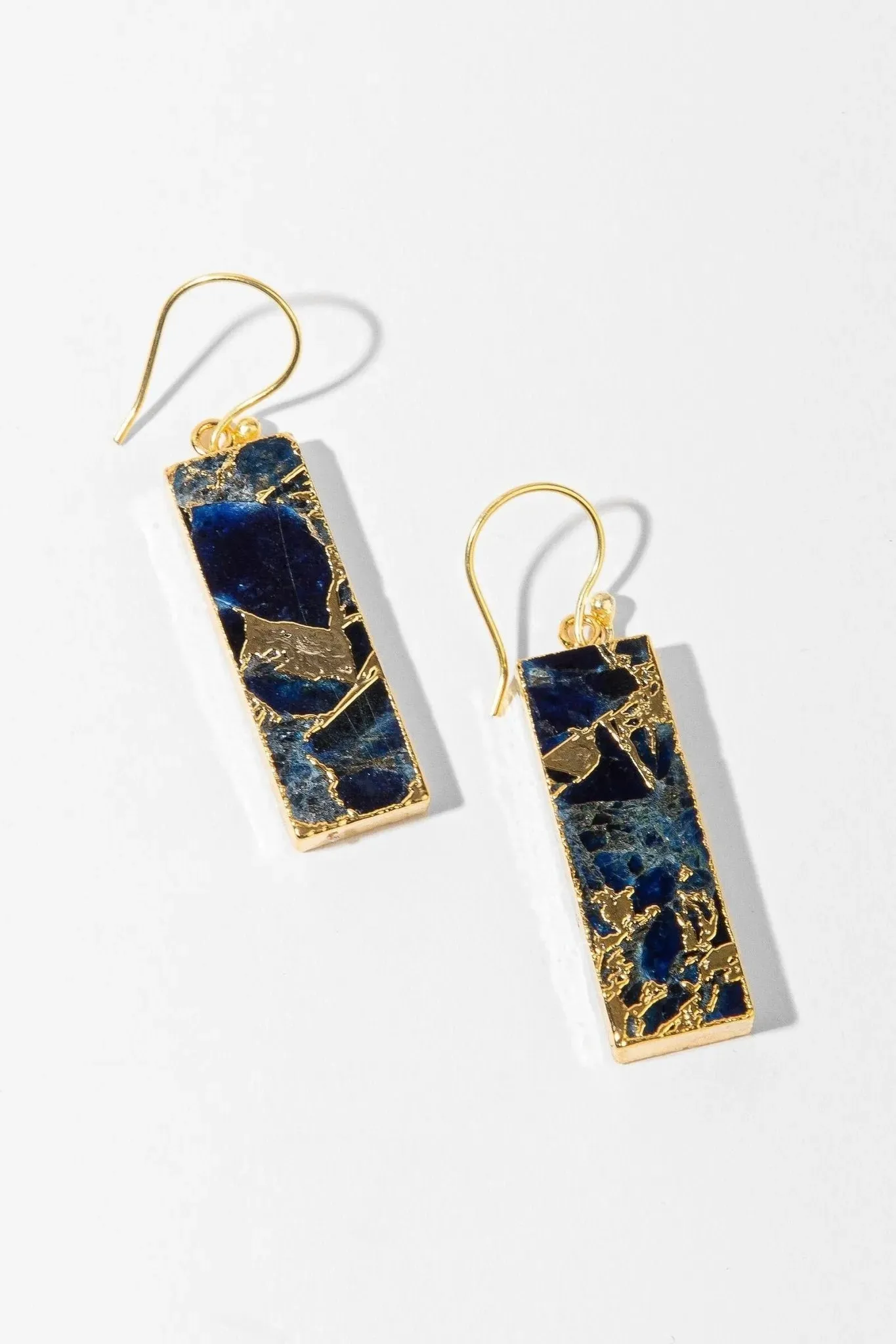 Gemstone Rectangle Mojave Earrings