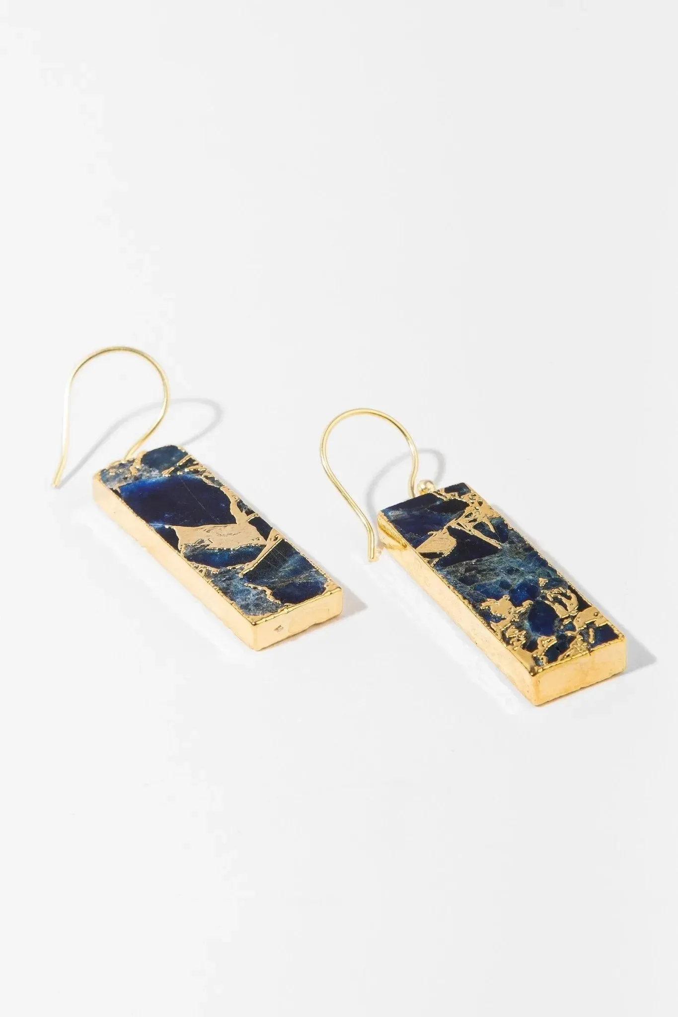 Gemstone Rectangle Mojave Earrings