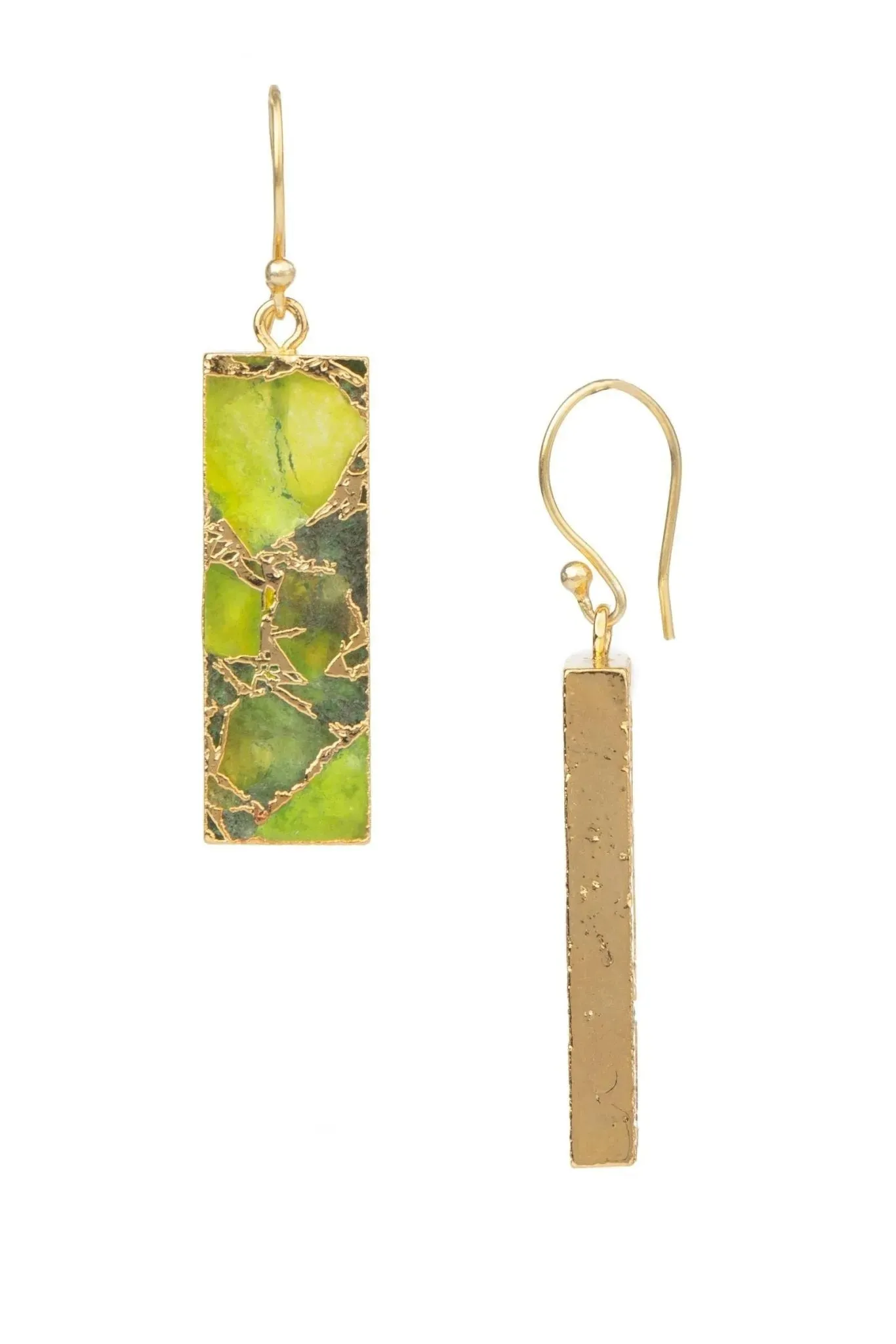 Gemstone Rectangle Mojave Earrings