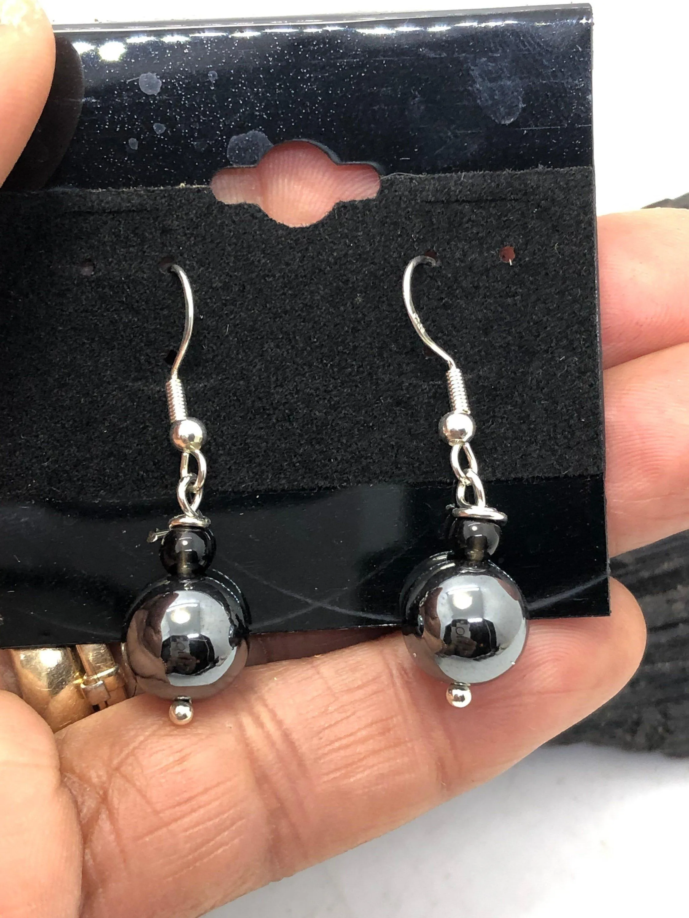 Gemstone Sterling Silver Hooks Drop Dangle Earrings