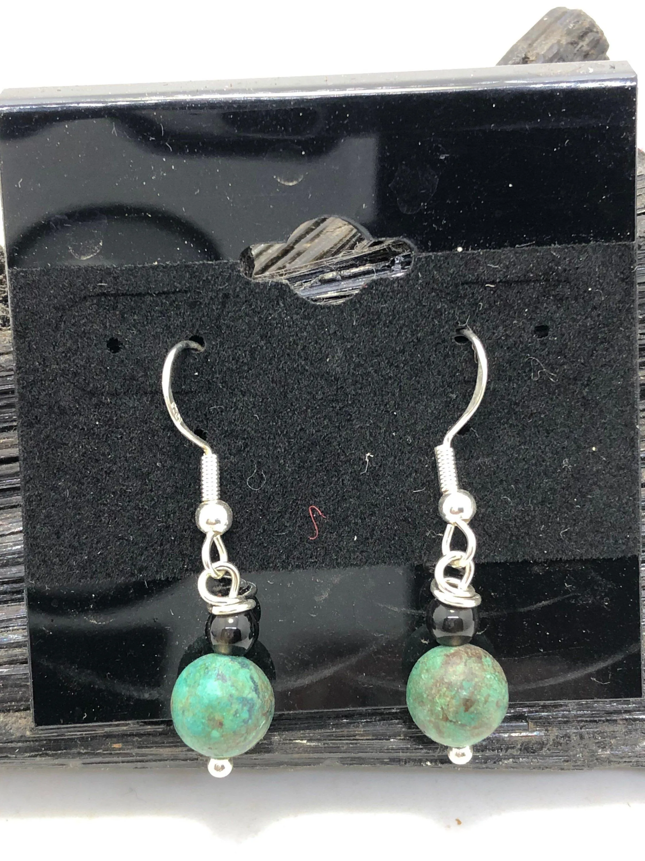 Gemstone Sterling Silver Hooks Drop Dangle Earrings