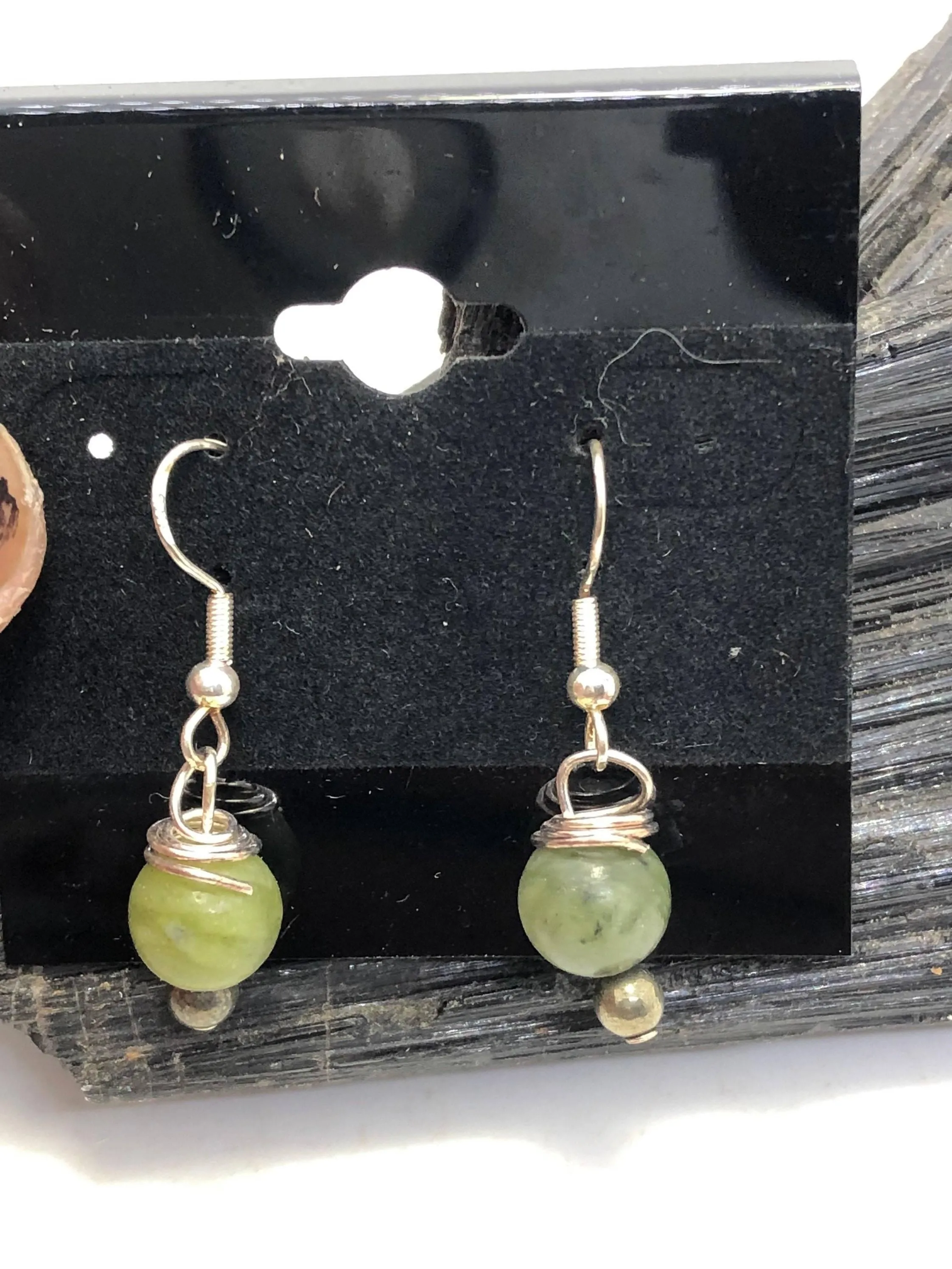 Gemstone Sterling Silver Hooks Drop Dangle Earrings